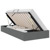 vidaXL Lit de Rangement avec stockage Gris fonc&eacute; 100 x 190 cm Tissu