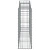 vidaXL Paniers &agrave; gabions arqu&eacute;s 17 pcs 300x50x140/160 cm fer galvanis&eacute;