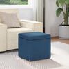 vidaXL Tabouret Bleu 41 x 41 x 40 cm Tissu et bois stratifi&eacute;