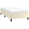 vidaXL Cadre de lit sans matelas cr&egrave;me 90x190 cm similicuir