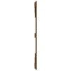 vidaXL T&ecirc;te de lit murale Marron miel 147x3x90 cm Bois massif de pin