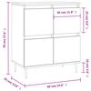 vidaXL Buffet Gris b&eacute;ton 60x35x70 cm Bois d'ing&eacute;nierie