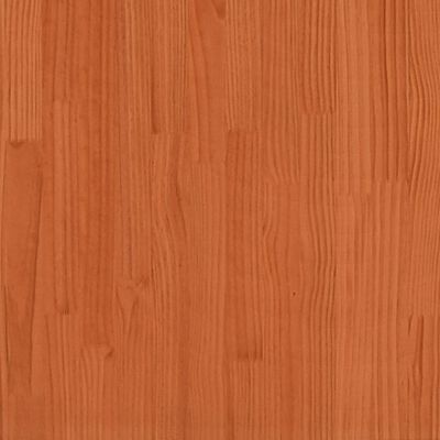 vidaXL Lit superposé cire marron 90x190 cm bois de pin massif