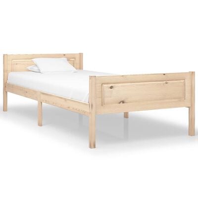 vidaXL Cadre de lit sans matelas bois de pin massif 90x200 cm