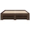 vidaXL Cadre de lit sans matelas ch&ecirc;ne marron 120x190 cm