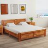 vidaXL Cadre de lit Bois d'acacia massif 160x200 cm