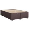 vidaXL Sommier &agrave; lattes de lit avec matelas Marron fonc&eacute; 140x200 cm