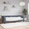 vidaXL Lit de jour avec matelas gris fonc&eacute; 80x200 cm velours