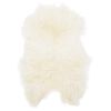 vidaXL Housse de chaise en peau de mouton islandaise Cr&egrave;me 70x110 cm