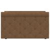 vidaXL Lit avec matelas et &eacute;clairage USB Marron Tissu 90x200 cm