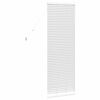 vidaXL Store de Fen&ecirc;tre avec des rideaux Blanc Aluminium