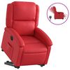 vidaXL Fauteuil inclinable &eacute;lectrique rouge similicuir