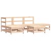 vidaXL Salon de jardin 6 pcs avec coussins bois massif