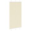 vidaXL Store pliss&eacute; cr&egrave;me 110x200cm largeur du tissu 109,4cm polyester