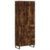 vidaXL Buffet haut Ch&ecirc;ne fum&eacute; 69,5x34x180 cm Bois d'ing&eacute;nierie