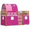 vidaXL Lit superpos&eacute; sans matelas rose 80x200 cm bois de pin massif