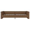 vidaXL Lit avec matelas et &eacute;clairage USB Marron Tissu 90x200 cm