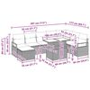 vidaXL Ensemble de canap&eacute; de jardin avec coussin 9 pcs Gris clair
