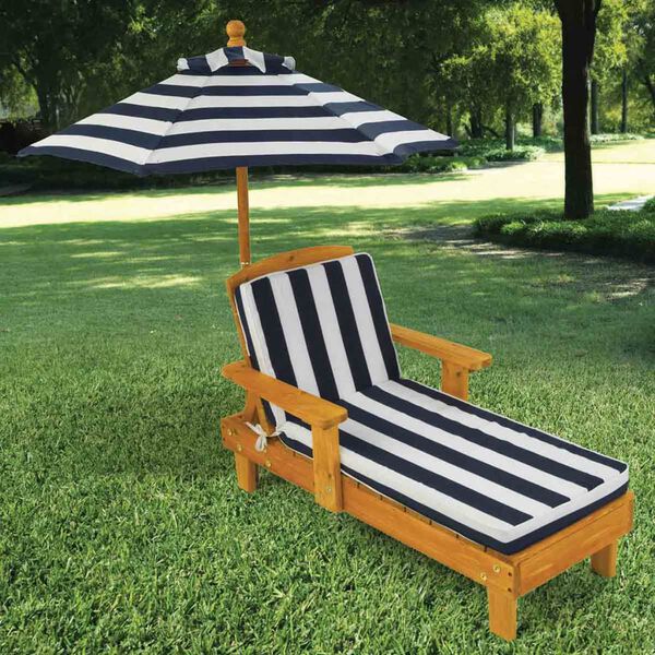 KidKraft Ensemble de chaises longues pour enfants 3pcs Bois Bleu 00105