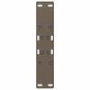 vidaXL Pieds de table basse en forme de A, 2 pi&egrave;ces, 38 x (42-43) cm, acier