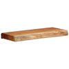 vidaXL &Eacute;tag&egrave;res murales 2 pcs 40x20x3,5 cm bois massif d'acacia