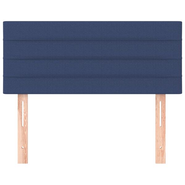 vidaXL T&ecirc;te de lit Bleu 90x5x78/88 cm Tissu