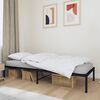 vidaXL Cadre de lit m&eacute;tal sans matelas noir 90x190 cm