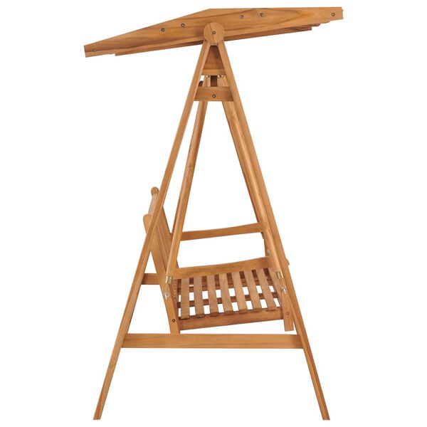 vidaXL Balancelle 174 cm Bois de teck massif