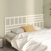 vidaXL T&ecirc;te de lit Blanc 186x4x100 cm Bois massif de pin