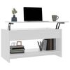 vidaXL Table basse blanc 102x50x52,5 cm bois d'ing&eacute;nierie