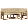 vidaXL Ensemble de canap&eacute;s d'ext&eacute;rieur 4 pcs Naturel et Beige