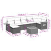 vidaXL Salon de jardin avec coussins 8 pcs beige r&eacute;sine tress&eacute;e