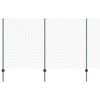 vidaXL Cl&ocirc;ture grillag&eacute;e avec poteau 25 x 1,4 m Acier recouvert de PVC