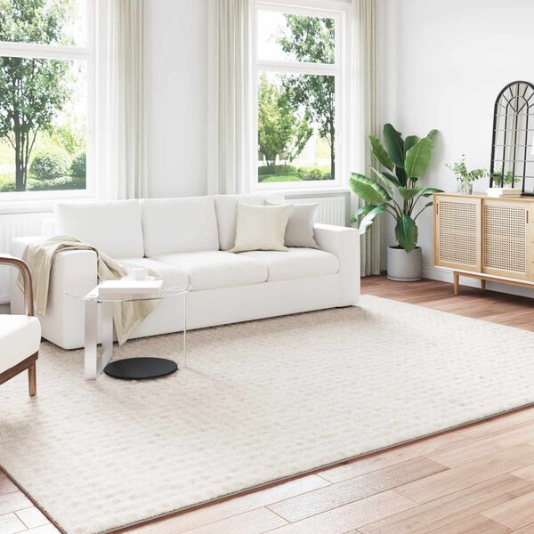 vidaXL Tapis de surface HUARTE Cr&egrave;me 280 x 200 cm Polyester