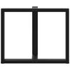 vidaXL Pieds de table à manger en T 2 pièces Noir 90x35x(72-73) cm Acier