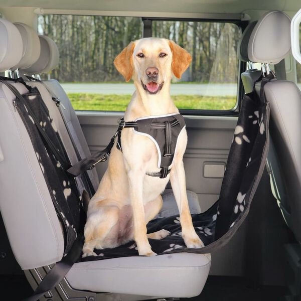 TRIXIE Housse de si&egrave;ge auto pour chiens 65 x 145 cm Noir et beige