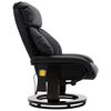 vidaXL Fauteuil de massage TV inclinable noir similicuir
