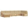 vidaXL Ensemble de canap&eacute;s d'ext&eacute;rieur 7 pcs Blanc et Beige