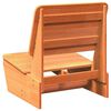 vidaXL Chaises de jardin lot de 2 cire marron 60x64x70,5 cm
