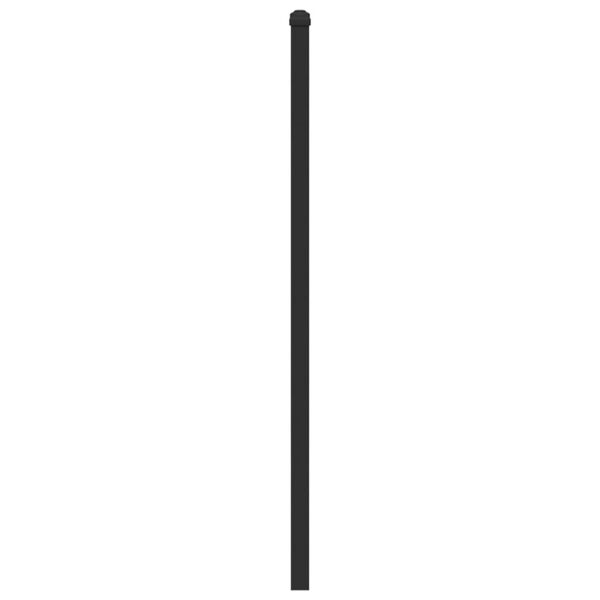 vidaXL T&ecirc;te de lit de remplacement ch&ecirc;ne fum&eacute; 107 cm bois d'ing&eacute;nierie et acier