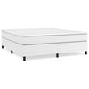 vidaXL Sommier &agrave; lattes de lit avec matelas Blanc 180x200cm Similicuir