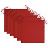 vidaXL Chaises de jardin empilables avec coussins lot de 6 Teck solide