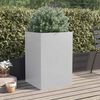 vidaXL Jardini&egrave;re argent&eacute; 52x48x75 cm acier galvanis&eacute;