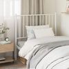 vidaXL T&ecirc;te de lit de remplacement m&eacute;tal blanc 90 cm