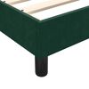 vidaXL Cadre de lit sans matelas vert fonc&eacute; 180x210 cm velours