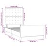 vidaXL Cadre de lit sans matelas cappuccino 90x190 cm similicuir