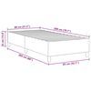 vidaXL Cadre de lit plateforme Gris fonc&eacute; 80 x 200 cm tissu