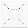 vidaXL Ensemble de tables de jardin 5 pcs Blanc Aluminium coul&eacute;