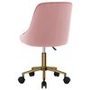 vidaXL Chaises pivotantes &agrave; manger lot de 6 rose velours
