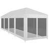 vidaXL Tente de r&eacute;ception avec 10 parois en maille 12 x 3 m